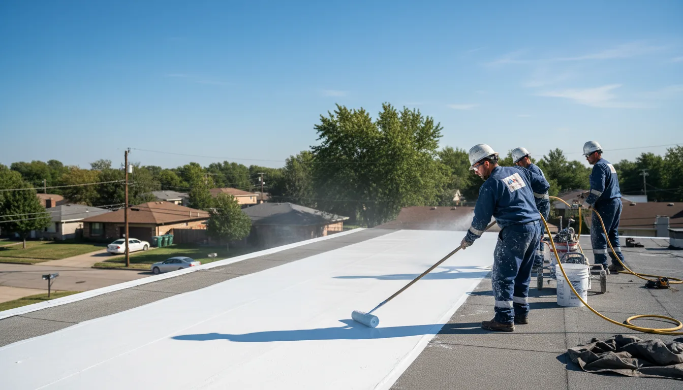 Commercial roof coating in Wellsville, NY near me